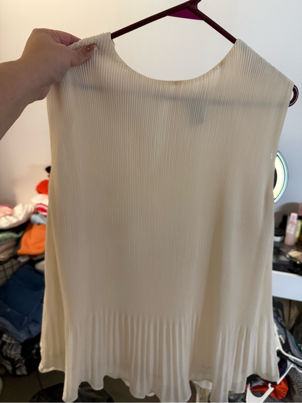H&M chiffon tank top blouse